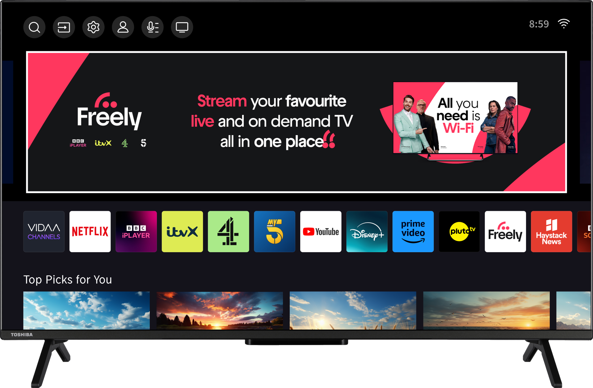 43" - 43UV2F53DB - Toshiba TV